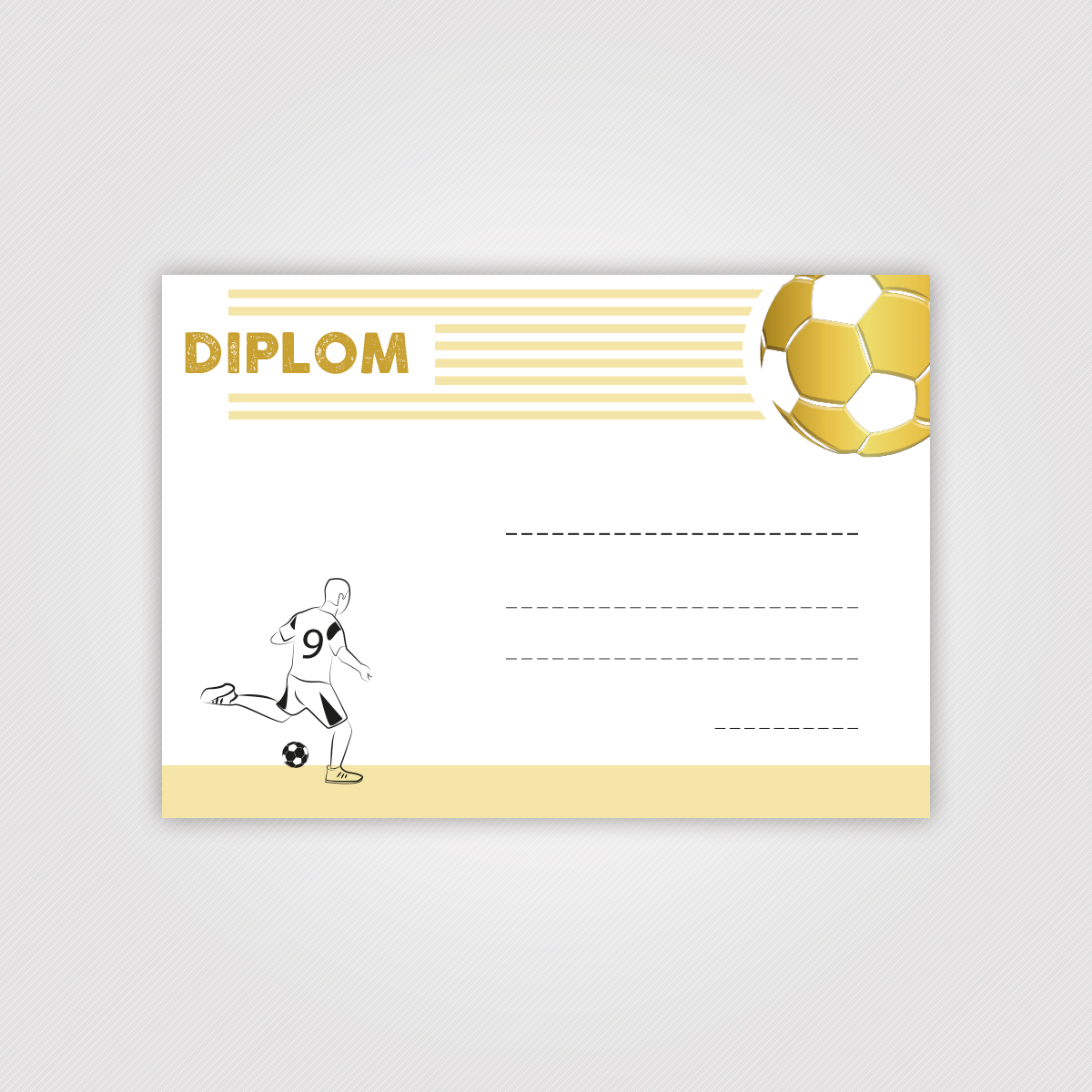 Sportovní diplom - Fotbal 4