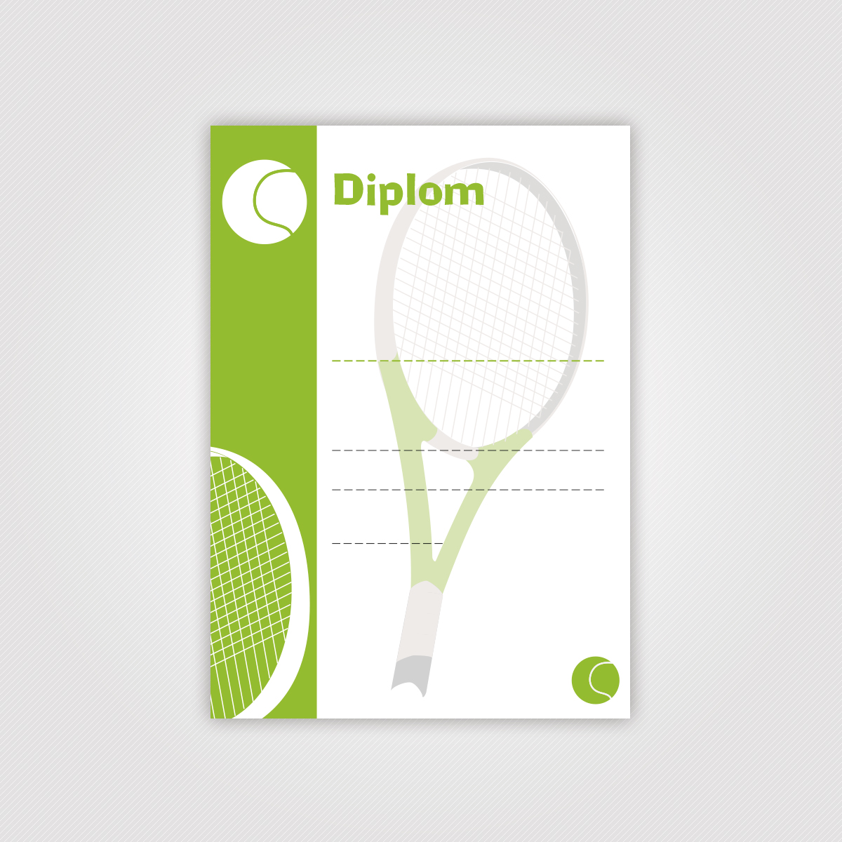 Sportovní diplom - tenis